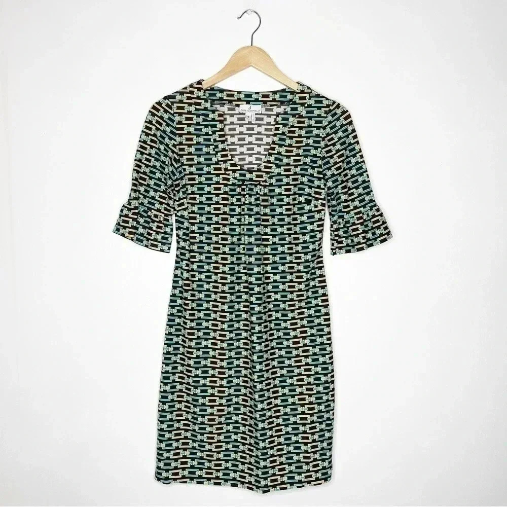 Jude Connally Geometric Shift Dress Size Small